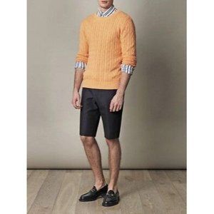 GANT Rugger SWEATER Landing CABLE KNIT Pullover COTTON Light Orange XL $175